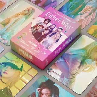 Trọn bộ 55 lomo card bo góc ive either way hologram