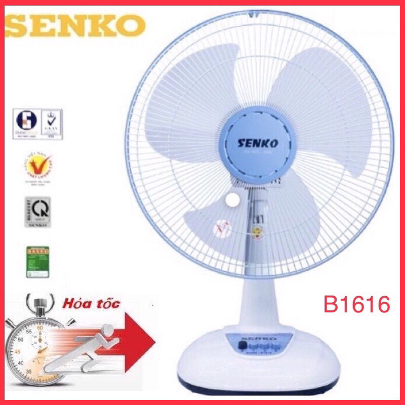 (Hoả tốc) Quạt Bàn B4 B1616 -B1612 SenKo (hàng chính hãng)