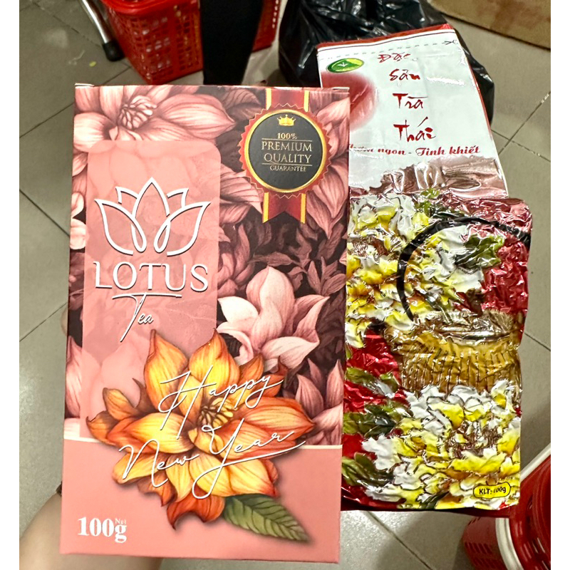 TRÀ SEN LOTUS 100gr ĐẸP THƠM -Làm Gói Quà Tết- Date mới