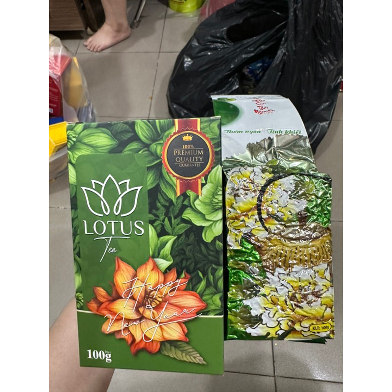 TRÀ SEN LOTUS 100gr ĐẸP THƠM -Làm Gói Quà Tết- Date mới