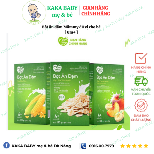 Bột ăn dặm Mămmy đủ vị cho bé