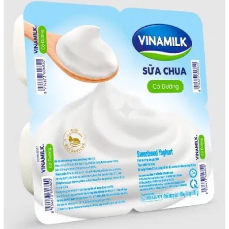 Sữa chua ăn Vinamilk lốc 4 hủ