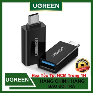 Đầu chuyển type c to USB 3.0 Ugreen 30155 20808 50283 hỗ trợ OTG Chính Hãng