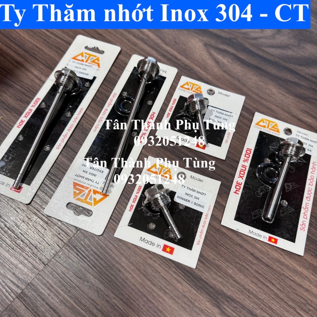 Ty thâm nhớt CTS Inox 304 : Xe tay ga, Exciter 2010 /150, Winner, Sonic, Wave , Dream