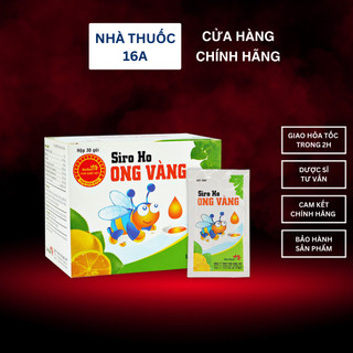 SIRO HO ONG VÀNG - HỖ TRỢ GIẢM HO, ĐAU HỌNG, TĂNG CƯỜNG SỨC ĐỀ KHÁNG - AN TOÀN CHO BÉ