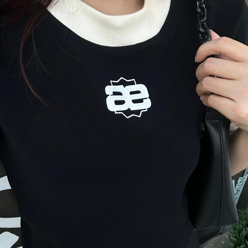 Áo thun Baby Tee Aerian - Áo thun Ringer Tee co giãn