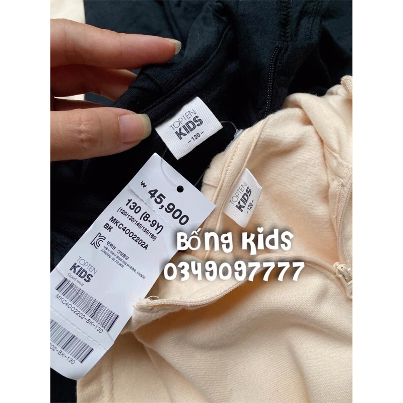Váy Nỉ Bé Gái Hoodie In Chữ Topten Kids