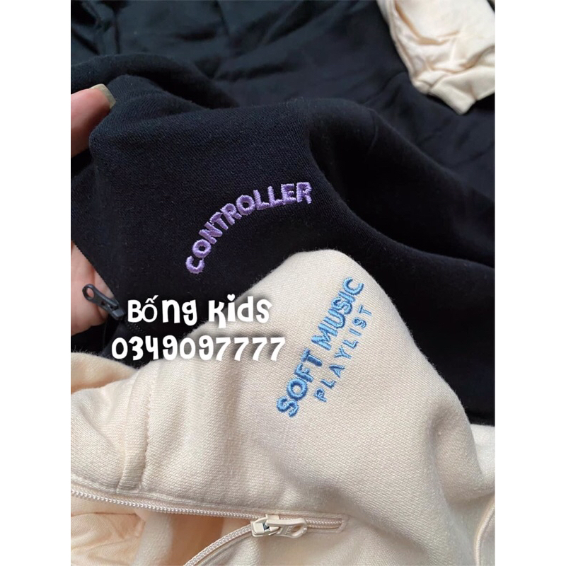 Váy Nỉ Bé Gái Hoodie In Chữ Topten Kids