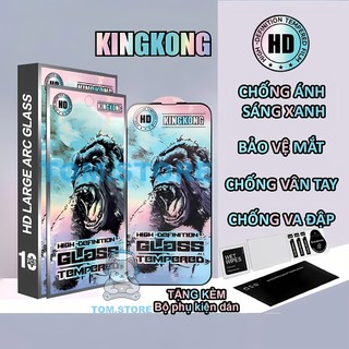 Cường lực samsung a02, a02s, a03, a03 core, a03s, a04, a04 core, a04s, a04e, a05, a05s kingkong xanh full màn