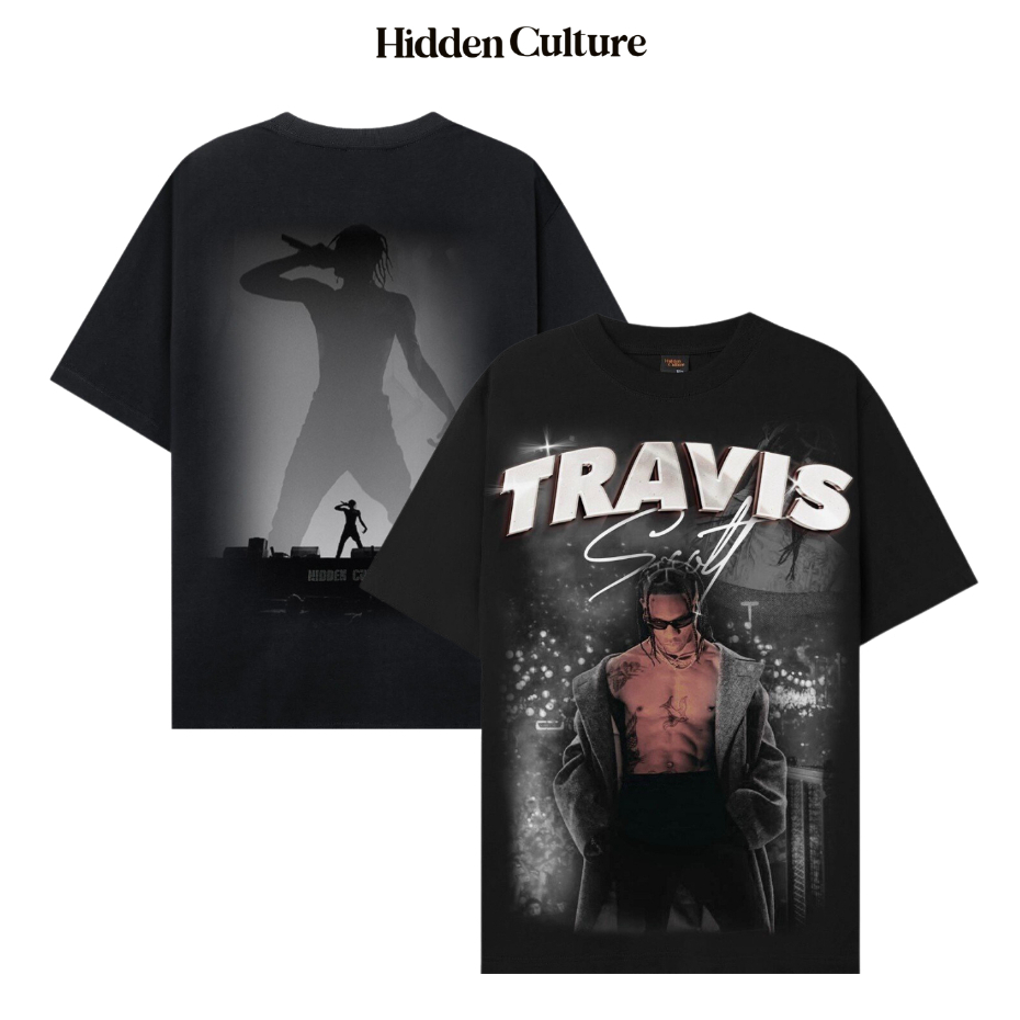 Áo Thun Hidden Culture - TRAVIS SCOTT T-SHIRT - Black