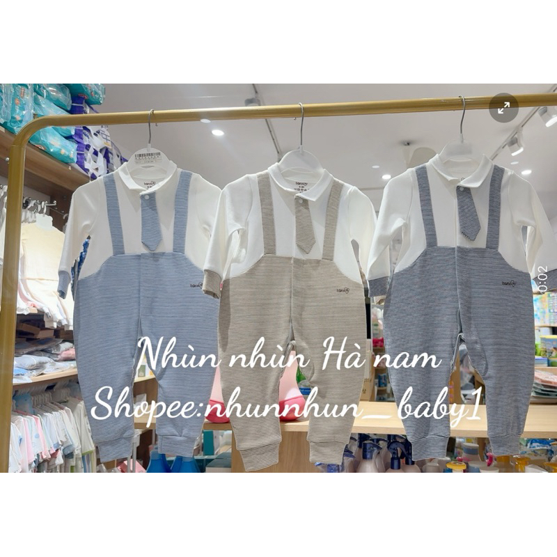 (Nhùn nhùn)Body dài tay Bons99 size 0-3m đến 6-9m