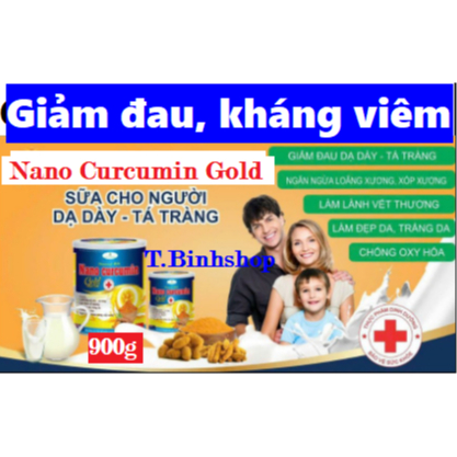 [HSD 2026, 900gr/hộp] Sữa nghệ Nano Curcumin Gold .