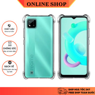 Ốp Lưng Realme C20 X Lite 3 F9 2 Pro C2 TPU Dẻo Trong Suốt Chống Sốc Cao Cấp