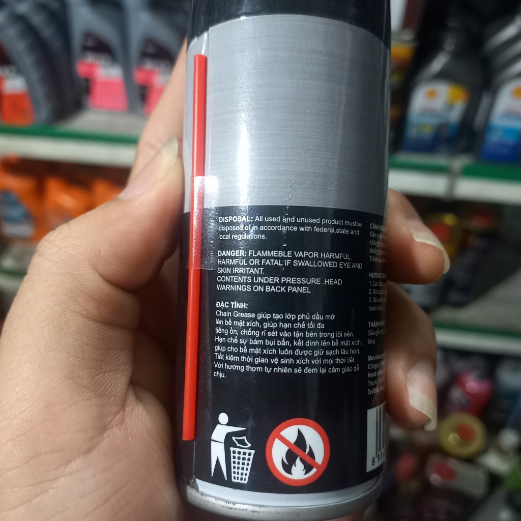 Dưỡng sên mỡ bò Sprayking Lithium Grease 100ML