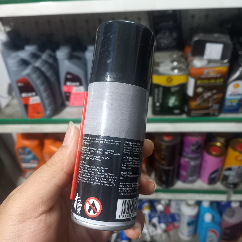 Dưỡng sên mỡ bò Sprayking Lithium Grease 100ML
