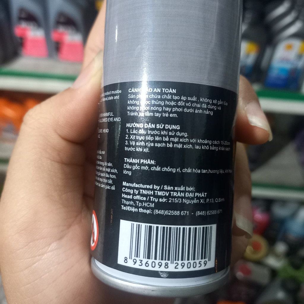 Dưỡng sên mỡ bò Sprayking Lithium Grease 100ML