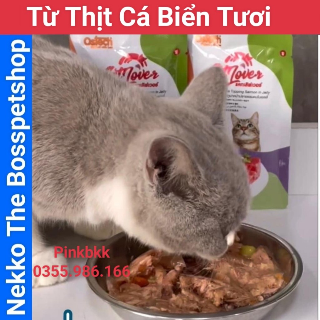 Pate Mèo Ostech Cat Lover Bổ Não Tiêu Búi Lông ⚡ NỘI ĐỊA THÁI ⚡Tăng cường Taurine
