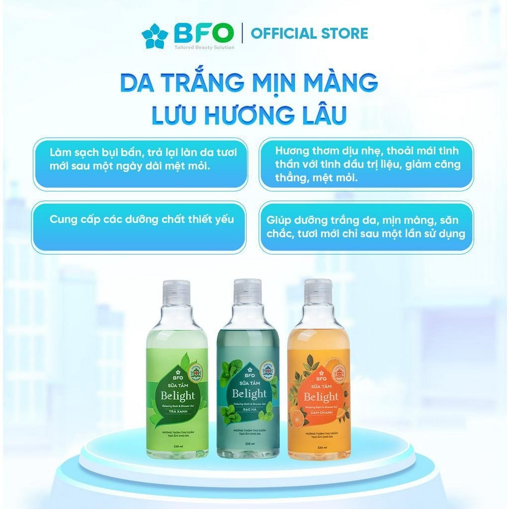 Sữa Tắm Tinh Dầu Lưu Hương Belight 330ml