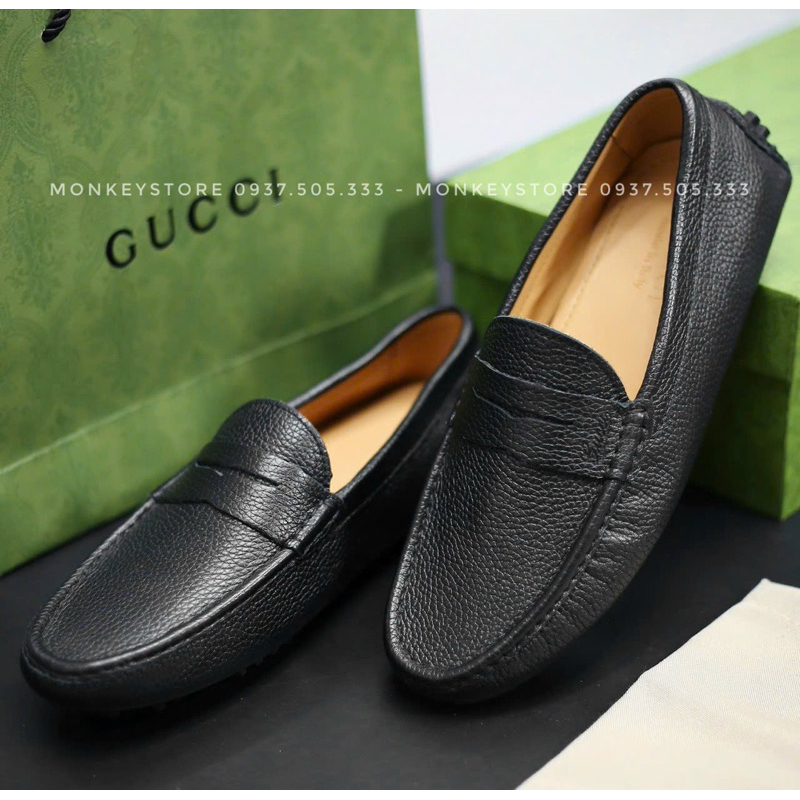 Giày lười nam Da bò, phom đơn giản - Bảo hành 12 tháng