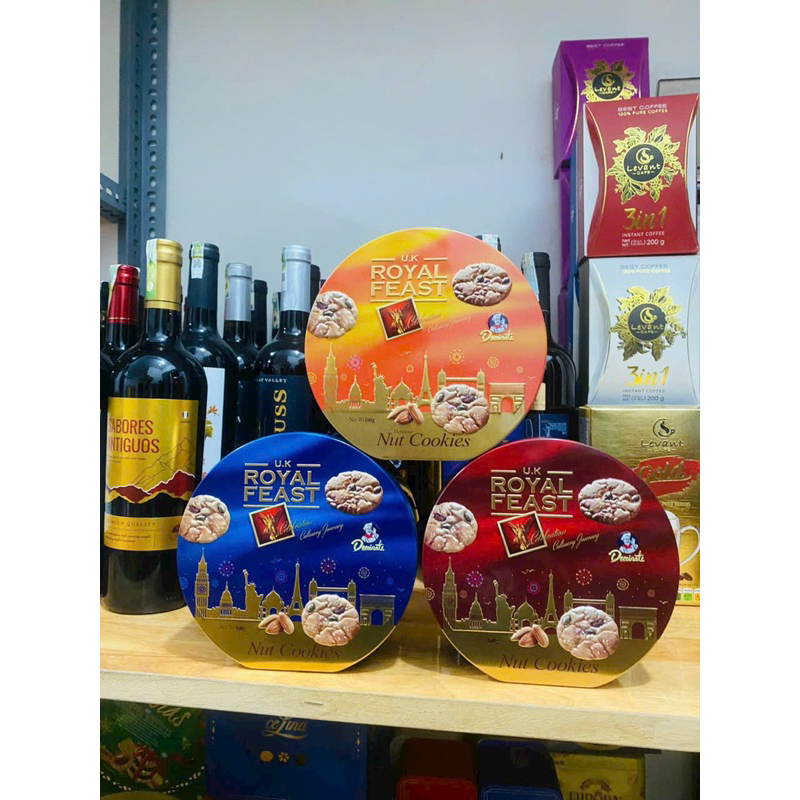 Bánh quy mix hạt Royal Feast Nut Đài Loan - Thương hiệu Dominate nổi tiếng