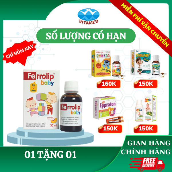 Ferrolip Baby 30ml - Bổ Sung Sắt Hữu Cơ