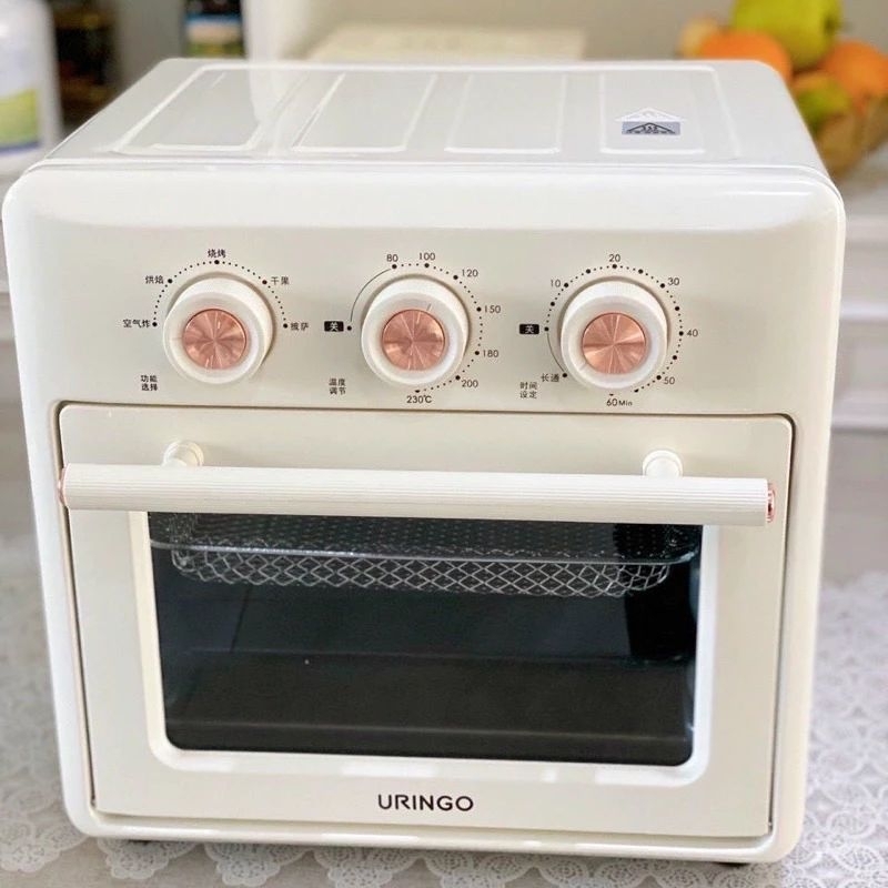 NỒI CHIÊN KHÔNG DẦU KIÊM LÒ NƯỚNG URINGO 2 IN 1 hàng chính hãng