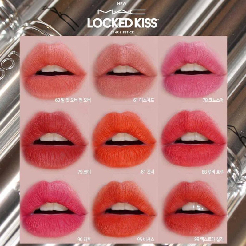 MAC - Son thỏi lì Locked Kiss 24hr Lipstick 1.8g