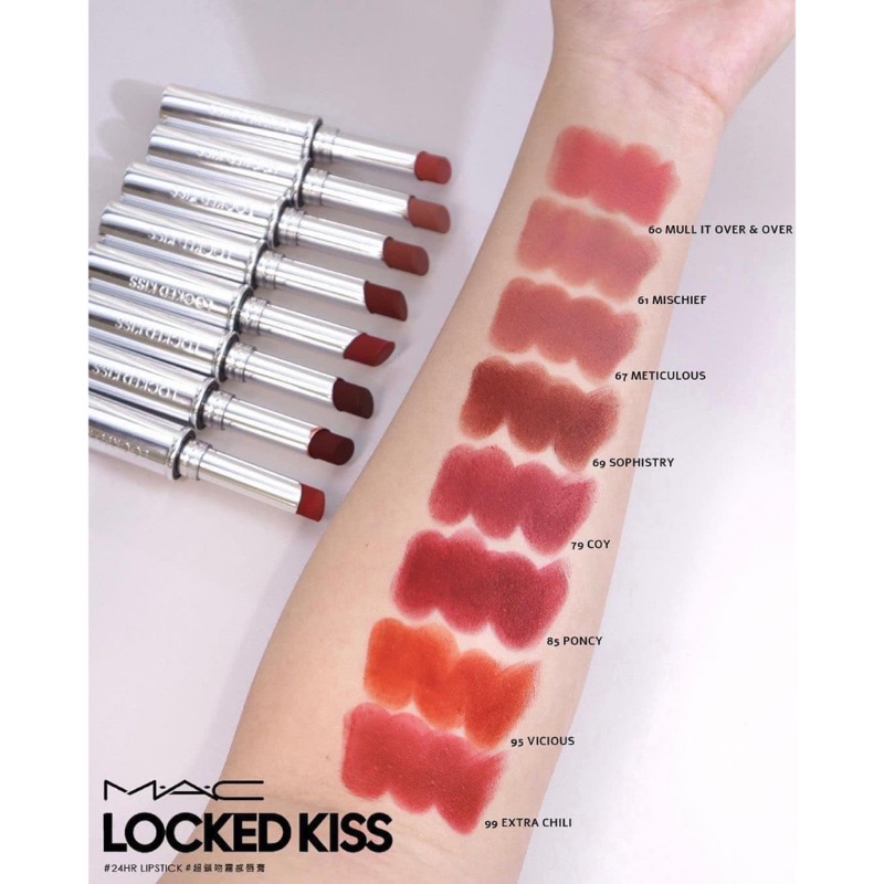 MAC - Son thỏi lì Locked Kiss 24hr Lipstick 1.8g