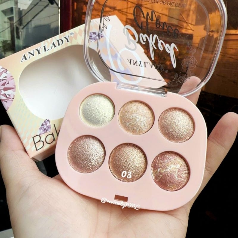 PHẤN BẮT SÁNG ANYLADY 6 Ô BAKED CHOICE