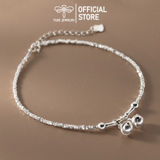 Lắc chân bạc nữ TLEE, vòng chân hạt vụn bạc mix charm trúc chuông cá tính TLEE JEWELRY LC0108