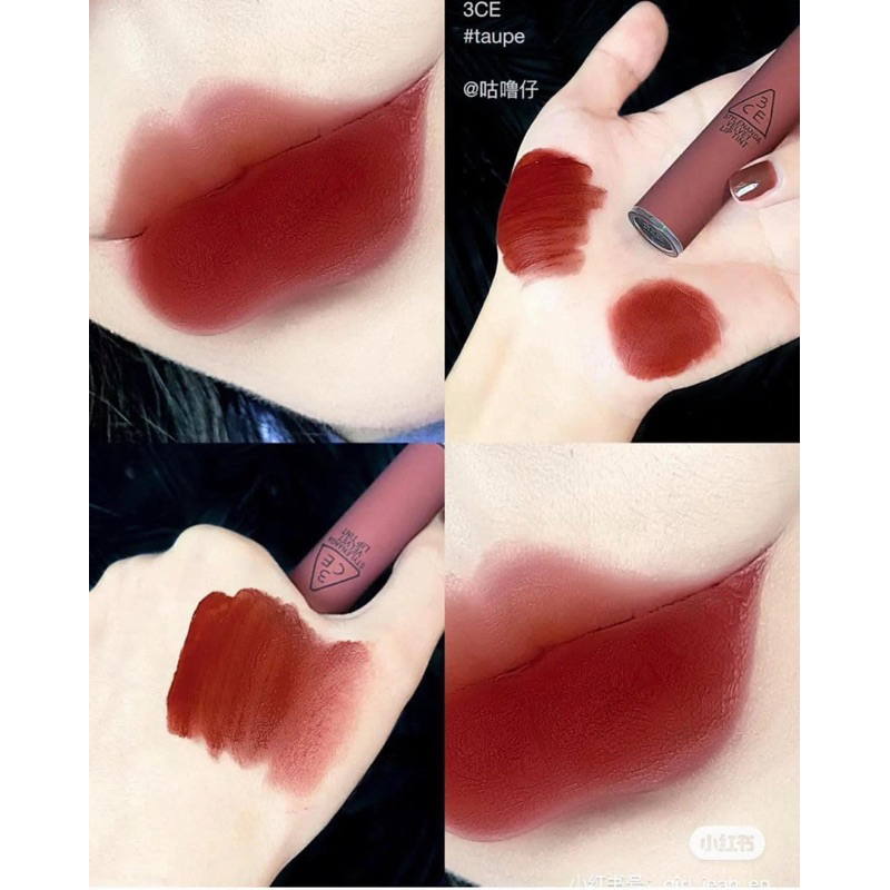 Son kem 3CE Taupe đỏ nâu
