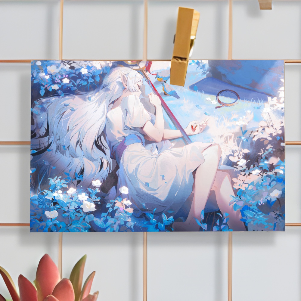 Tranh Poster Postcard A5 Anime Manga Sousou no Frieren Pháp sư tiễn táng CHẤT LIỆU GIẤY CAO CẤP - 2D Tộc Shop