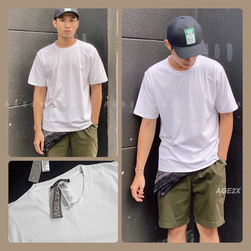 ÁO THUN NAM - ÁO THUN TRƠN AGE2X - ÁO THUN COTTON HÀNG CHÍNH HÃNG