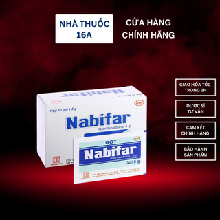 BỘT MUỐI NABIFAR - HỖ TRỢ KHỬ MÙI, BỘT VỆ SINH PHỤ NỮ - CHÍNH HÃNG PHARMEDIC