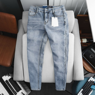Quần jean nam slimfit thời trang xuất khẩu co giãn ôm nhẹ