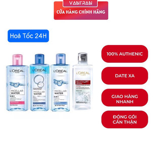 Nước tẩy trang cho mọi loại da l'oreal paris 3-in-1 micellar water 95ml