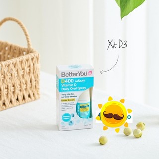 Xịt bổ sung vitamin D3 cho bé BetterYou Dlux an toàn tiện lợi dễ hấp thụ cho bé