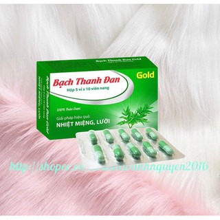 Viên Uống Nhiệt Miệng BẠCH THANH ĐAN GOLD Vinaphar - Hộp 50 Viên - Giúp thanh nhiệt giải độc, Nhiệt Miệng