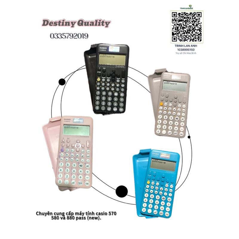 Máy tính casio 880btg cũ chính hãng