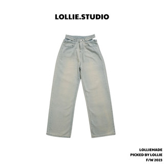 LOLLIE STUDIO -  Quần cullotes jeans cut out eo QB281 quần dài demin thiết kế cao cấp chất liệu mềm mại
