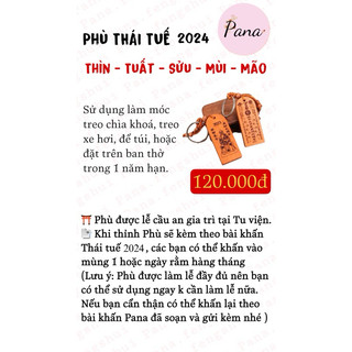 Phù - kim bài thái tuế 2024