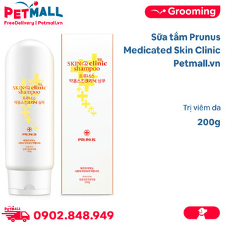 Sữa tắm Prunus Medicated Skin Clinic 200ml - Hỗ trợ viêm da cho Chó Petmall