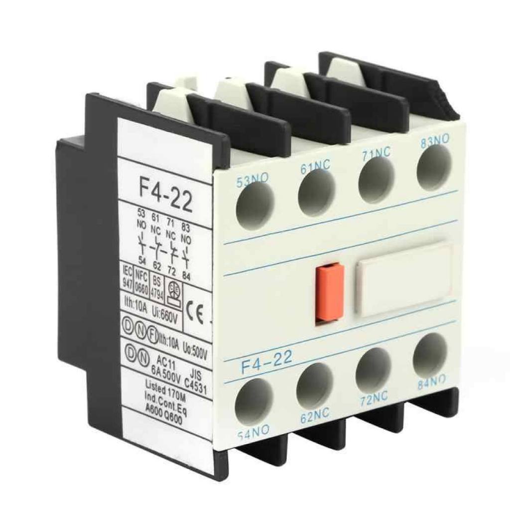 Tiếp điểm phụ khởi động từ F4-11 ( 1NO + 1NC ) , F4-22 ( 2NO + 2NC) , Tiếp điểm contactor
