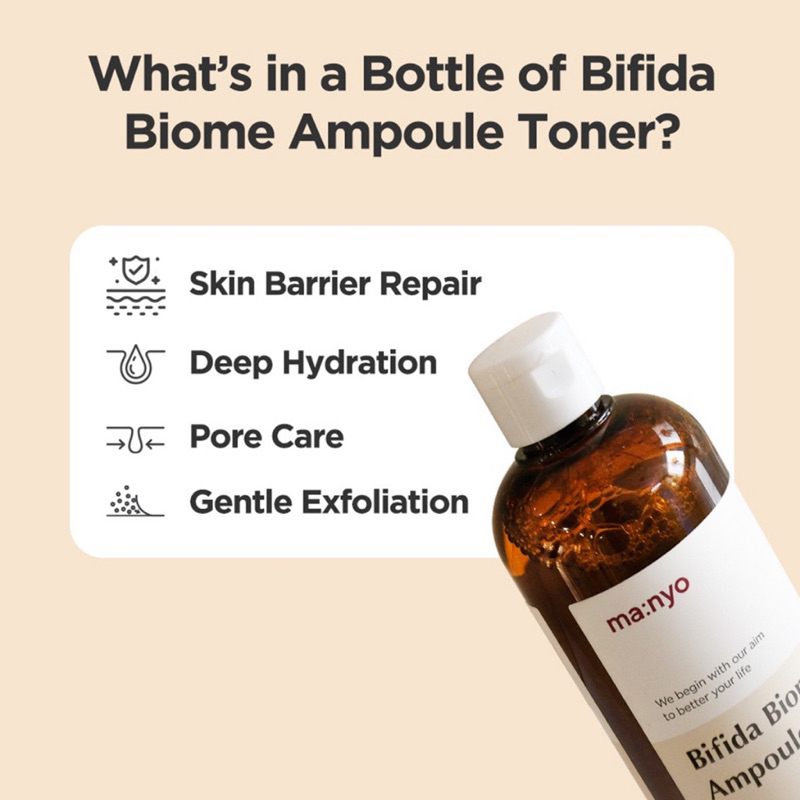 Nước Hoa Hồng Toner Manyo Ma:nyo Bifida Biome Ampoule Toner 400ml