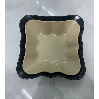 Đĩa nhựa phíp vuông hoa màu đen Thương hiệu Song Long Plastic, đủ kích cỡ