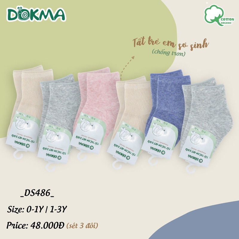 Tất Dokma chống trượt cho bé trai bé gái