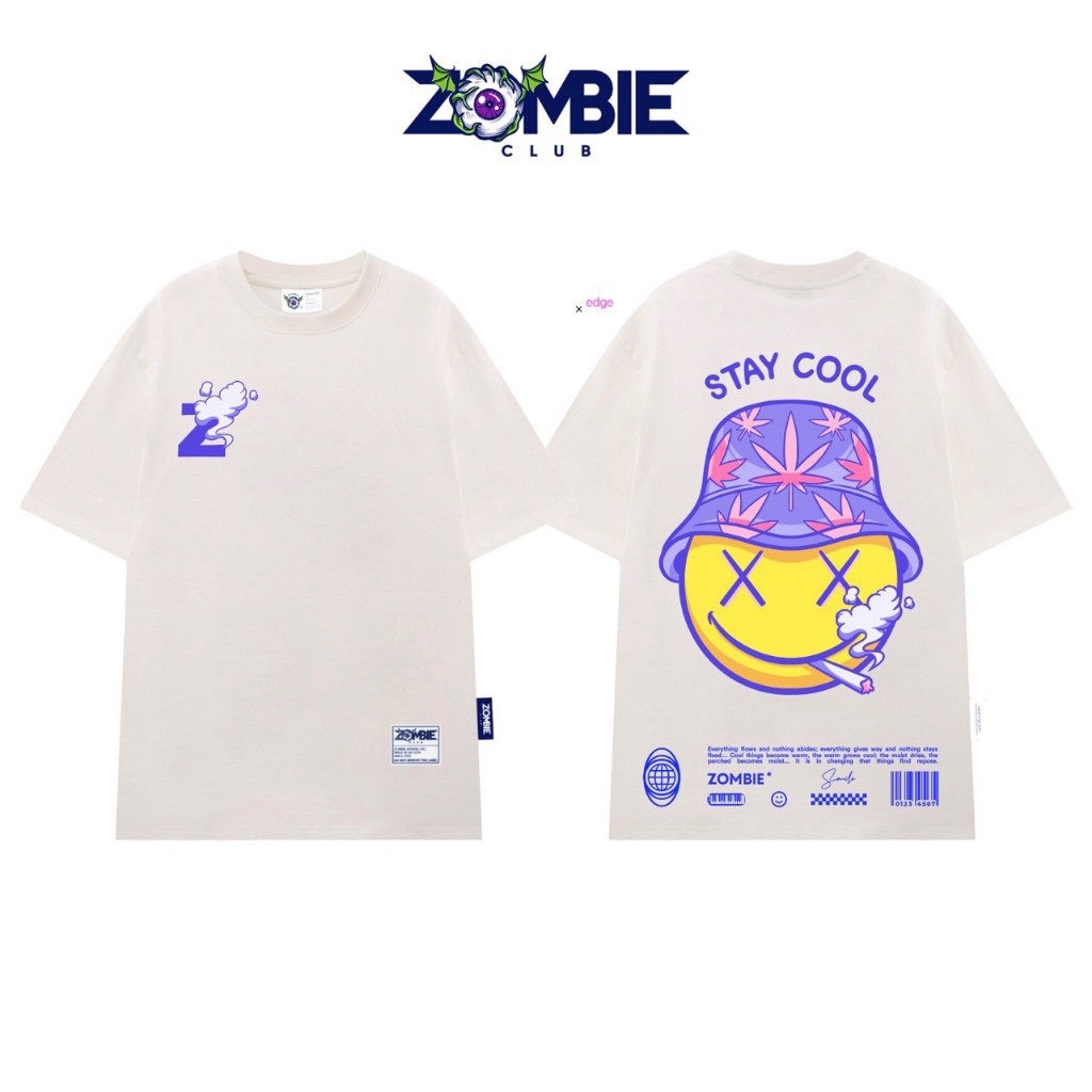 Áo thun Zombie Club x PAMIN Stay Cool vải thun cotton 100% ZB026 Hany Cute