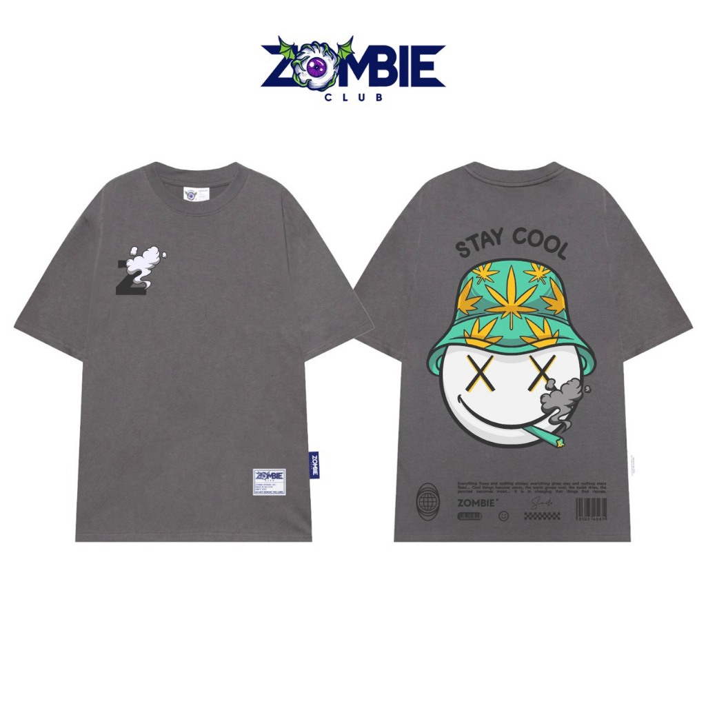 Áo thun Zombie Club x PAMIN Stay Cool vải thun cotton 100% ZB026 Hany Cute