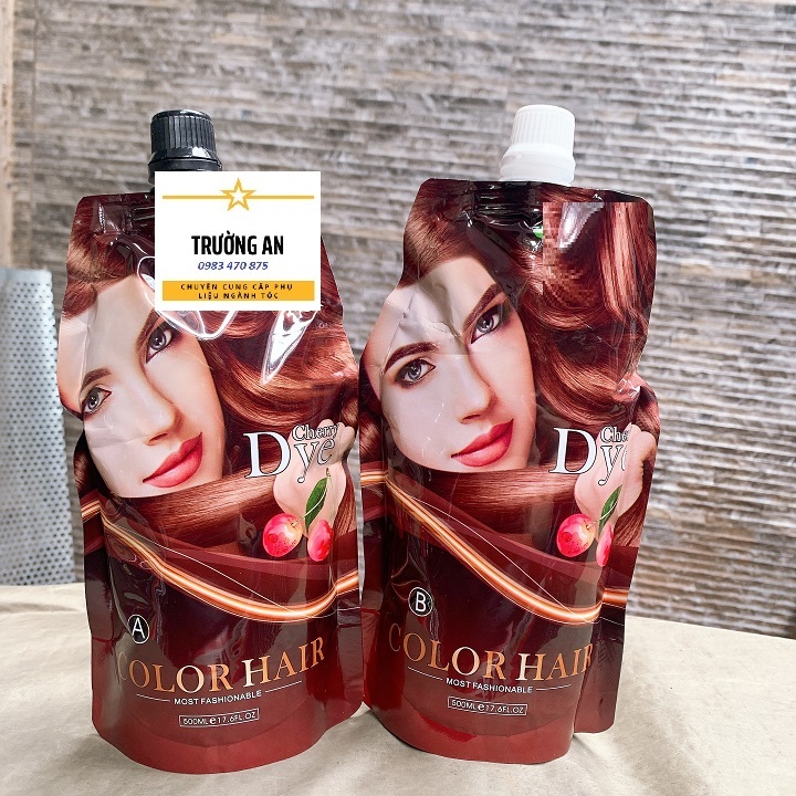 Nhuộm nâu,đen phủ bạc không dinh da đầu 500mlx2-BBND16