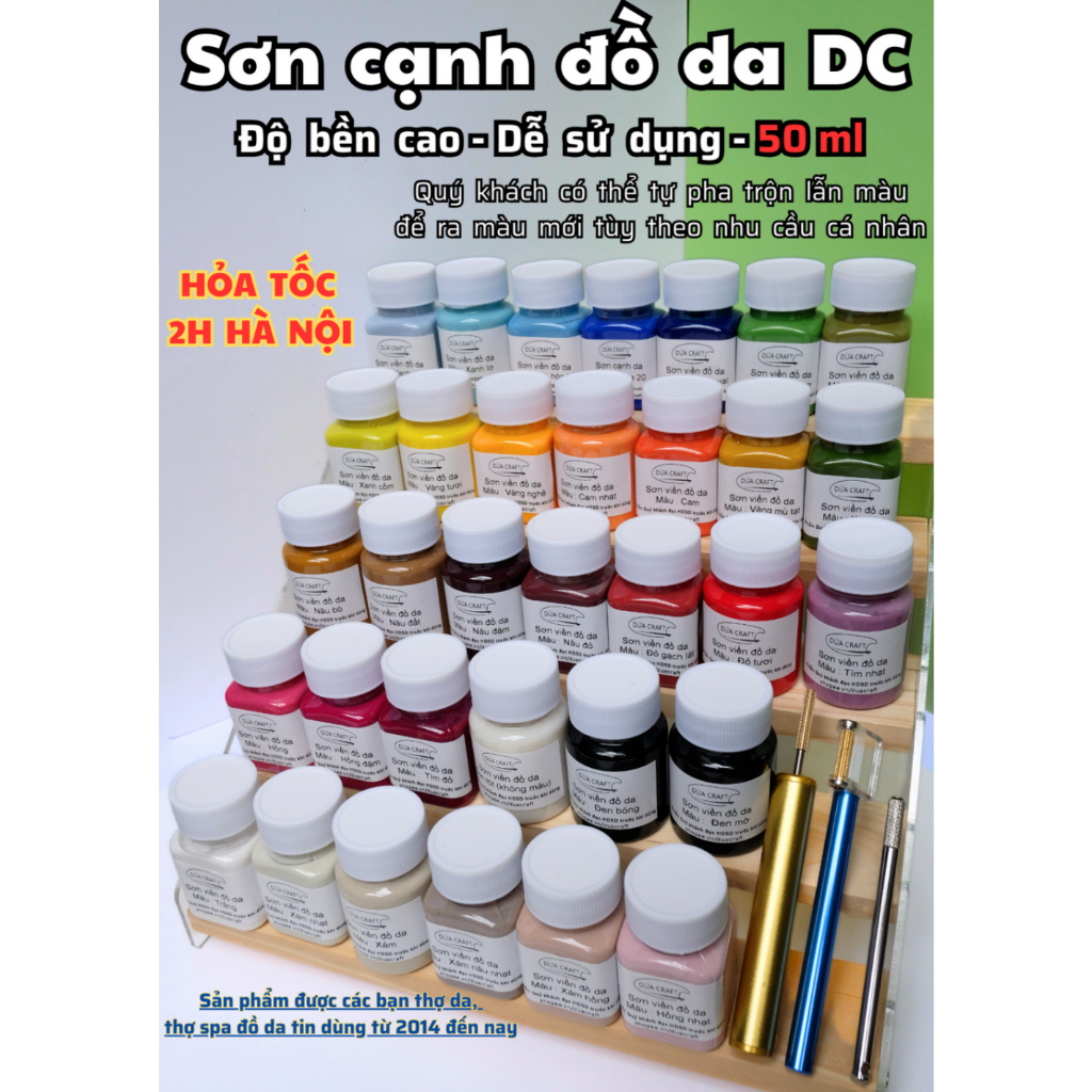 Sơn cạnh da - sơn viền da cao cấp 50ml [Dừa Craft]